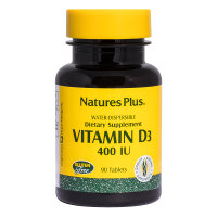 Natures Plus Vitamin D3 400 IE wasserlöslich 90 Tabletten (44,9g)