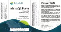 Springfield Nutraceuticals MenaQ7 Forte Vitamin K2...