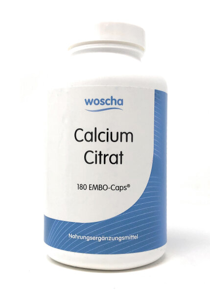 woscha  Calcium Citrat 180 Embo-Caps (153g) (vegan)