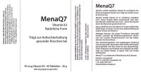 Springfield Nutraceuticals MenaQ7 Vitamin K2 Menaquinon-7 45 mcg 60 Tabletten (26g)