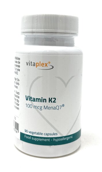 Vitaplex Vitamin K2 100 mcg 90 veg. Kapseln