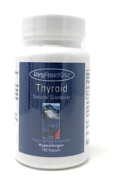 Allergy Research Group Thyroid Natural Glandular 100 Kapseln