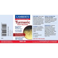 Lamberts Healthcare Ltd. Turmeric Fast Release (Gelbwurz) 120 Tabletten (vegan)