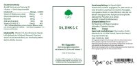 G&G Vitamins D3, Zinc, C 90 veg. Kapseln (55,2g)