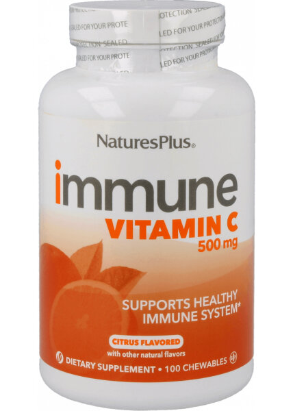 Natures Plus Immune Vitamin C 500mg 100 Lutschtabletten