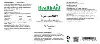 HealthAid HyaluroVit (150 Hyaluronsäure) 30 veg. Tabletten (Vegan)