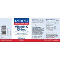 Lamberts Vitamin C 1000mg with Bioflavonoids 120 Tabletten (vegan)