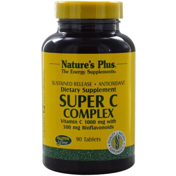 Natures Plus Super C Complex 1000mg S/R 90 Tabletten (205g)