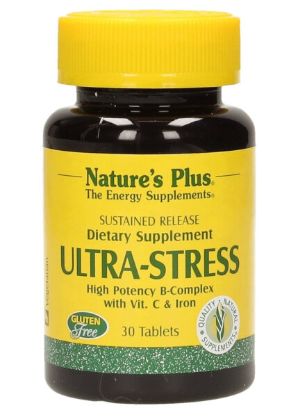 Natures Plus Ultra Stress with Iron - Sustained Release 30 Tabletten S/R