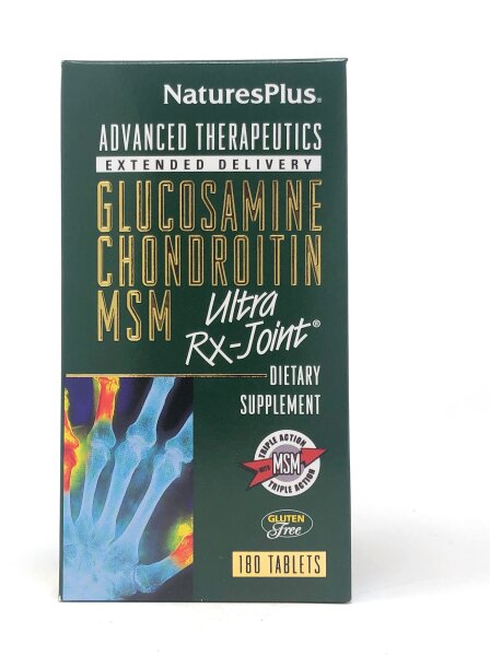 Natures Plus Glucosamine/Chondroitin/MSM Ultra Rx-Joint® 180 Tabletten (318,9g)