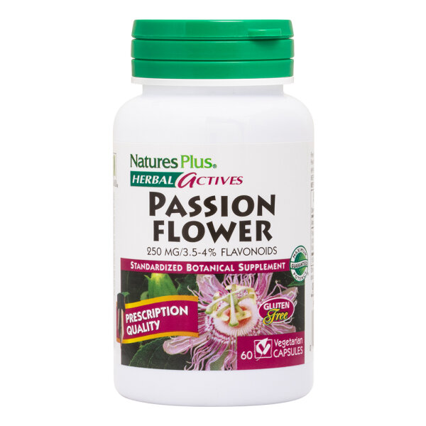 Natures Plus Herbal Actives Passion Flower 250mg (Passionsblume) 60 veg. Kapseln