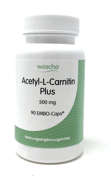 woscha Acetyl-L-Carnitin Plus 90 Embo-CAPS® (54g) (vegan)