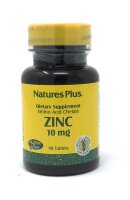 Natures Plus Zinc 10mg (Zink-Soja-Aminosäurechelat)...
