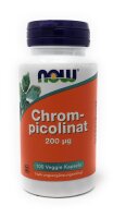 NOW Foods Chrompicolinat 200mcg 100 veg. Kapseln...