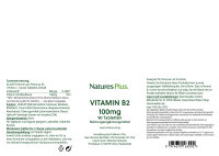 Natures Plus Vitamin B-2 (Riboflavin) 100mg 90 Tabletten...