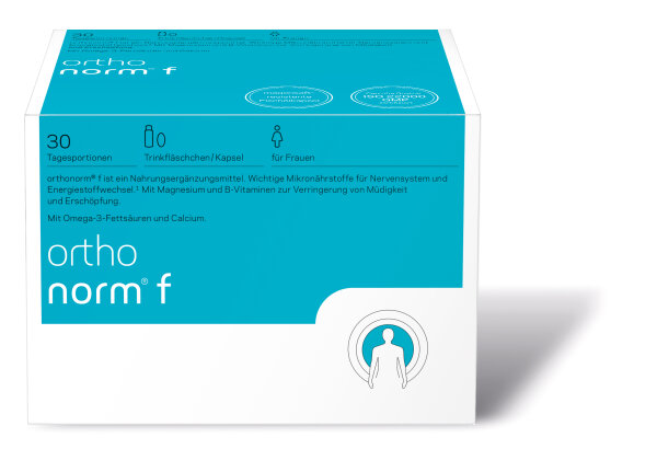 orthomed orthonorm® f 30 Tagesportionen zu je 1 Trinkfläschchen + 1 Kapsel (726g)