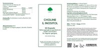 G&G Vitamins Choline 250mg & Inositol 250mg 120 veg. Kapseln (74,4g)