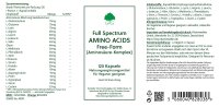 G&G Vitamins Full Spectrum Amino Acids [Aminosäure-Komplex] 120 veg. Kapseln (104,4g) (vegan)