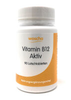 woscha B12 Aktiv (Methylcobalamin) 90 Lutschtabletten (53g) (vegan)