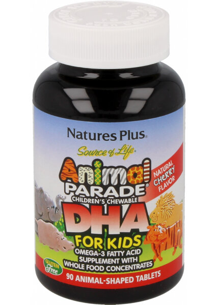 Natures Plus Source of Life® Animal Parade® DHA 90 Lutschtabletten