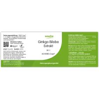 woscha Ginkgo biloba 50:1 Extrakt 60 K-Caps® (15g)...