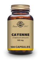 Solgar Cayenne 520mg 100 veg. Kaspsel (vegan)