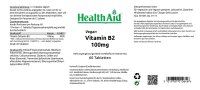 HealthAid Vitamin B2 (Riboflavin) 100mg S/R (verz....