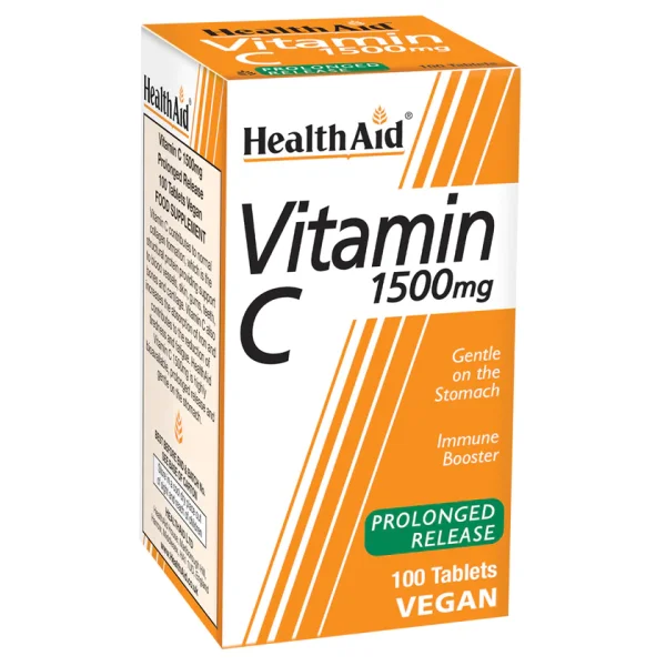 HealthAid Vitamin C 1500mg Prolonged Release (verz. Freisetzung) 100 Tabletten (vegan)