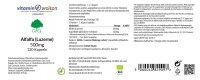 G&G Vitamins Alfalfa (Luzerne) 500mg 120 veg. Kapseln (74,4g)