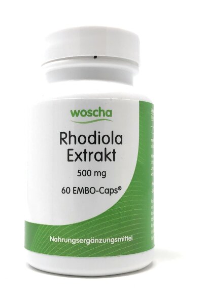 woscha Rhodiola Extrakt (Rosenwurz)  60 Embo-CAPS® (35g (vegan)