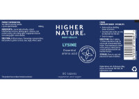 Higher Nature Lysine 90 veg. Tabletten (vegan)