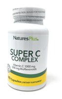 Natures Plus Super C Complex 1000mg w/500mg Bioflavonoids (2 Caps) 90 veg. Kapseln