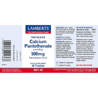 Lamberts Time Release Calcium Pantothenate [500mg Pantothensäure] 60 Tabletten (vegan)