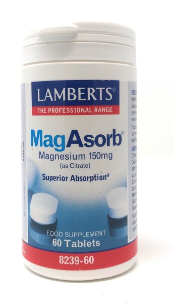 Lamberts MagAsorb® (150mg Magnesium als Citrat) 60 Tabletten