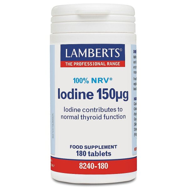 Lamberts Healthcare Ltd. Iodine 150mcg (Kelp Extract) 180 Tabletten (vegan)