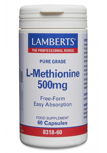 Lamberts Healthcare Ltd. L-Methionine 500mg 60 veg. Kapseln