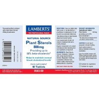 Lamberts Healthcare Plant Sterols [Pflanzensterole] 800mg...