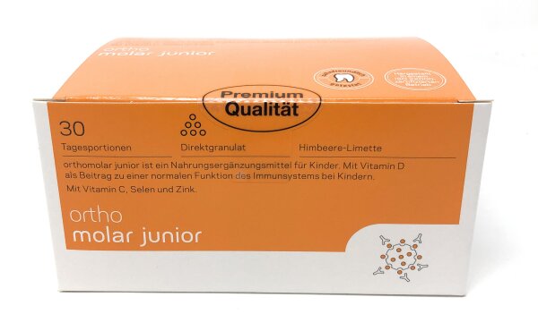 orthomed orthomolar® junior Direktgranulat Himbeer-Limette 30 Tagesportionen (30x1,6g = 48g)