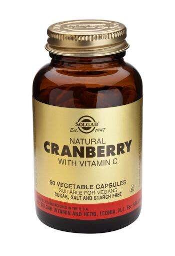 Solgar Natural Cranberry with Vitamin C 60 veg. Kapseln (vegan)
