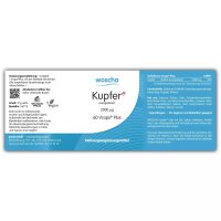 woscha Kupfer E (energetisiert) 2000mcg 60 Vcaps Plus (12g)