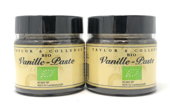 Taylor & Colledge Bio-Vanille-Paste 2x65g Doppelpack