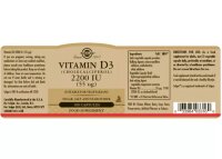 Solgar Vitamin D3 55mcg (2210 IE) 100 veg. Kapseln